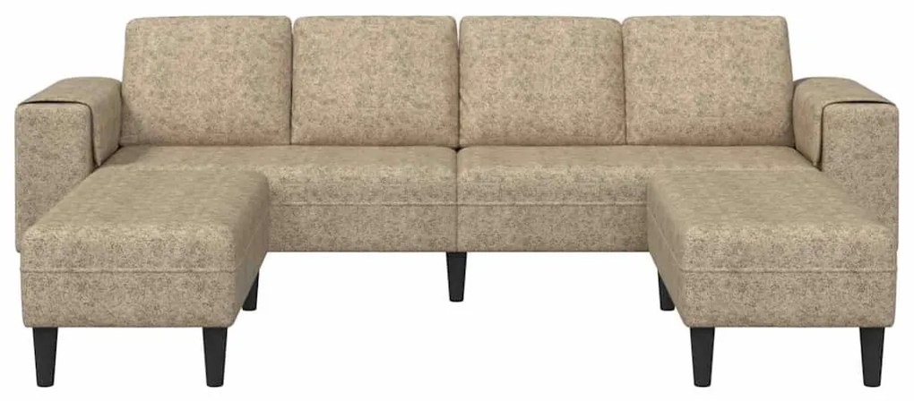 Kanapé Szett 3 pcs Világosszürke Műbőr velúr