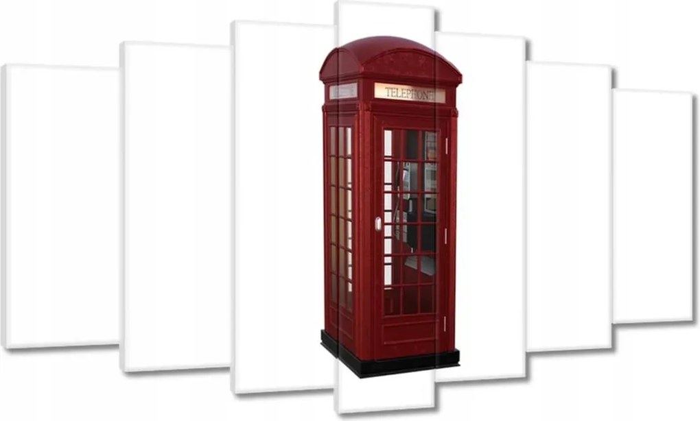 Vászonkép 140x80 Piros angol fülke