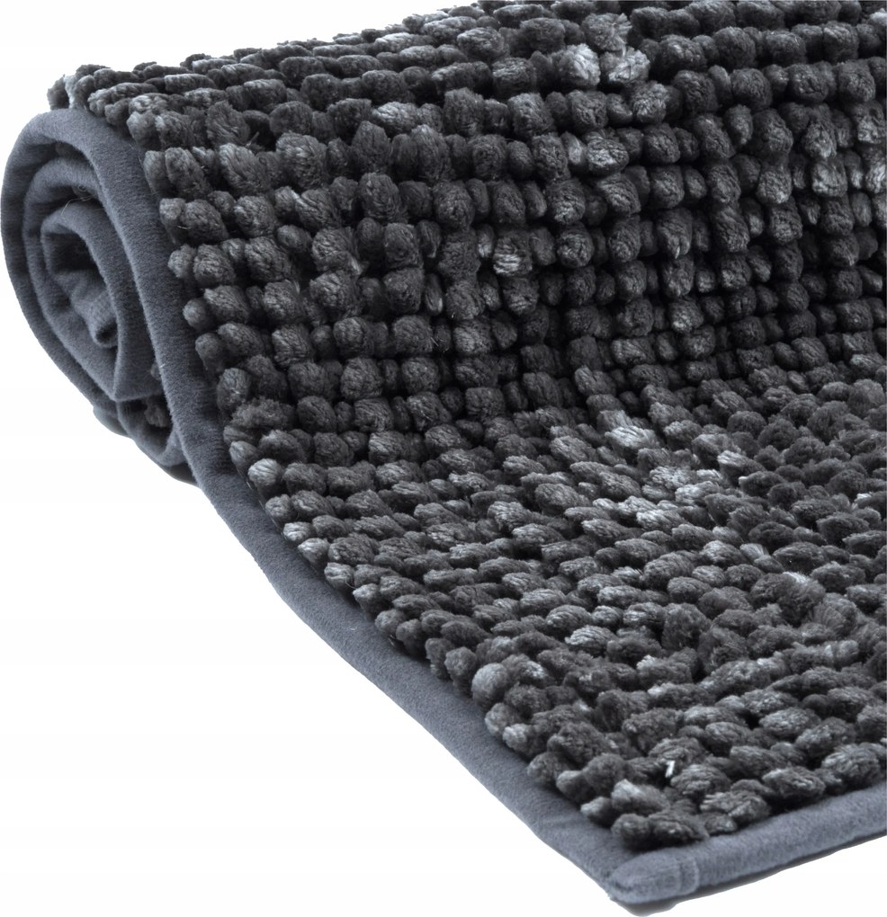 Fürdőszobaszőnyeg Shaggy Chenille 60x90cm Glamour Csúszásgátló Mosható