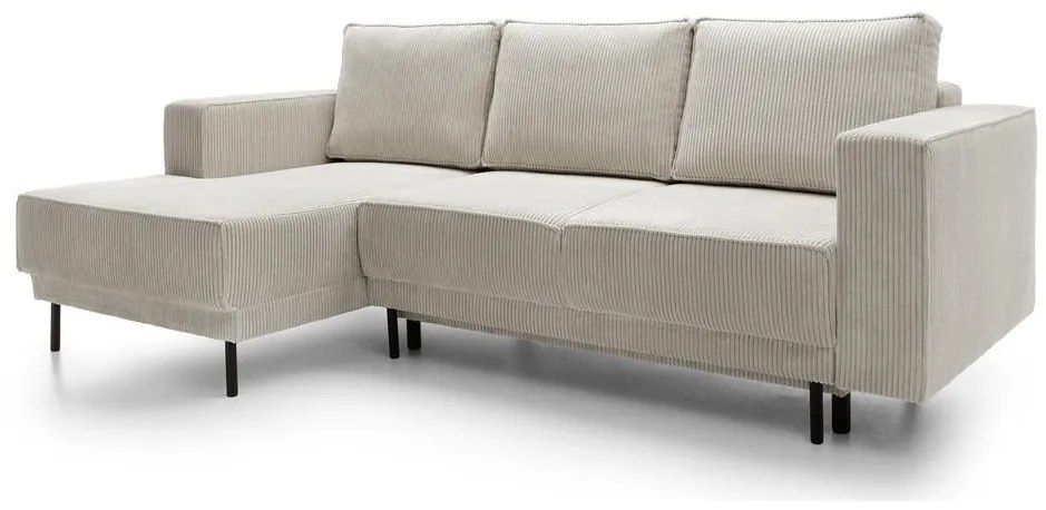 Sarokkanapé Rodriguez mini (B) (bézs szürke + fekete). 1099129