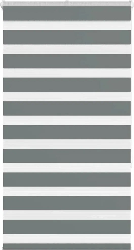 vidaXL zebrafüggönnyel sötét szürke szövetszélesség 80,9 cm poliészter