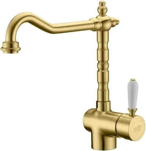 Konyhai Csaptelep Magas Antik Sárgaréz Retro