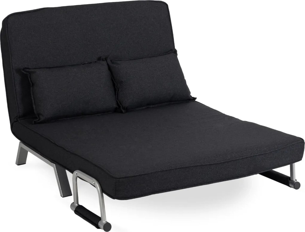 Kétszemélyes dönthető fotel fekete színben BART 2