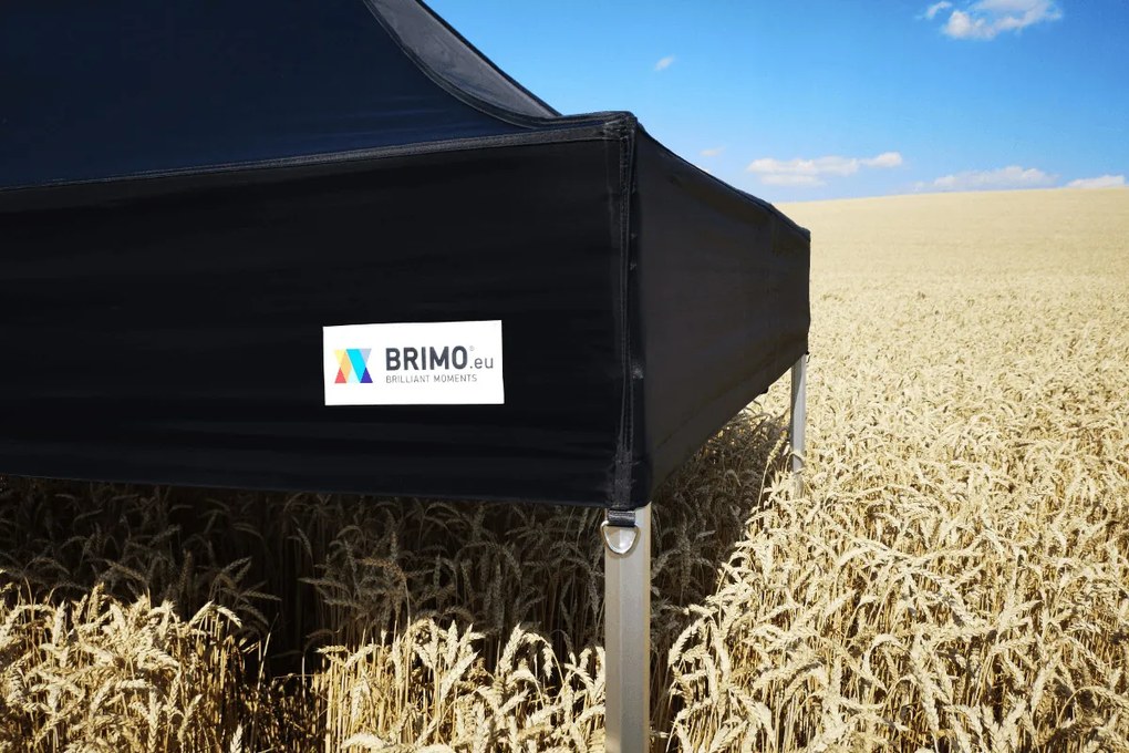 Alumínium promó sátor 4x4 m ALU EXCLUSIVE – 3 oldalfal, HEX 45 mm - plusz 3 oldalfal - Piros