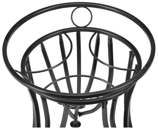 Virágállvány 47x43 cm fekete