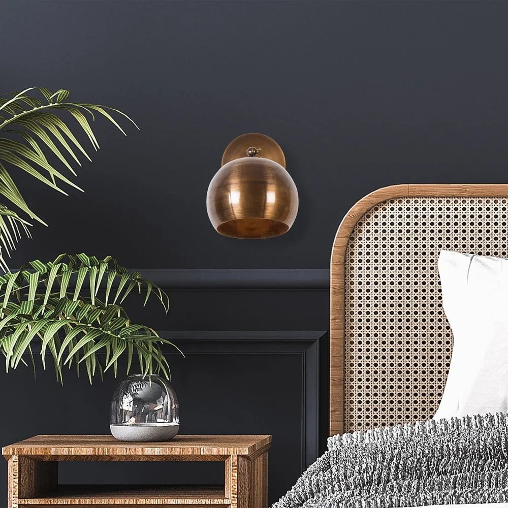 Bronzszínű fali lámpa ø 15 cm Stiva – Opviq lights