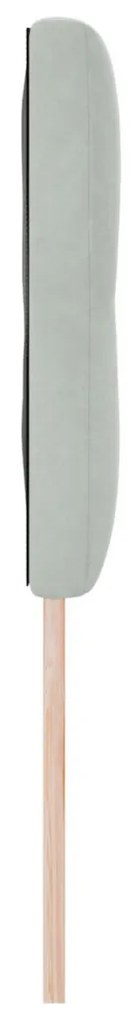 Fejtámla Gombos Kárpitozott Világosszürke 140 cm Velúr