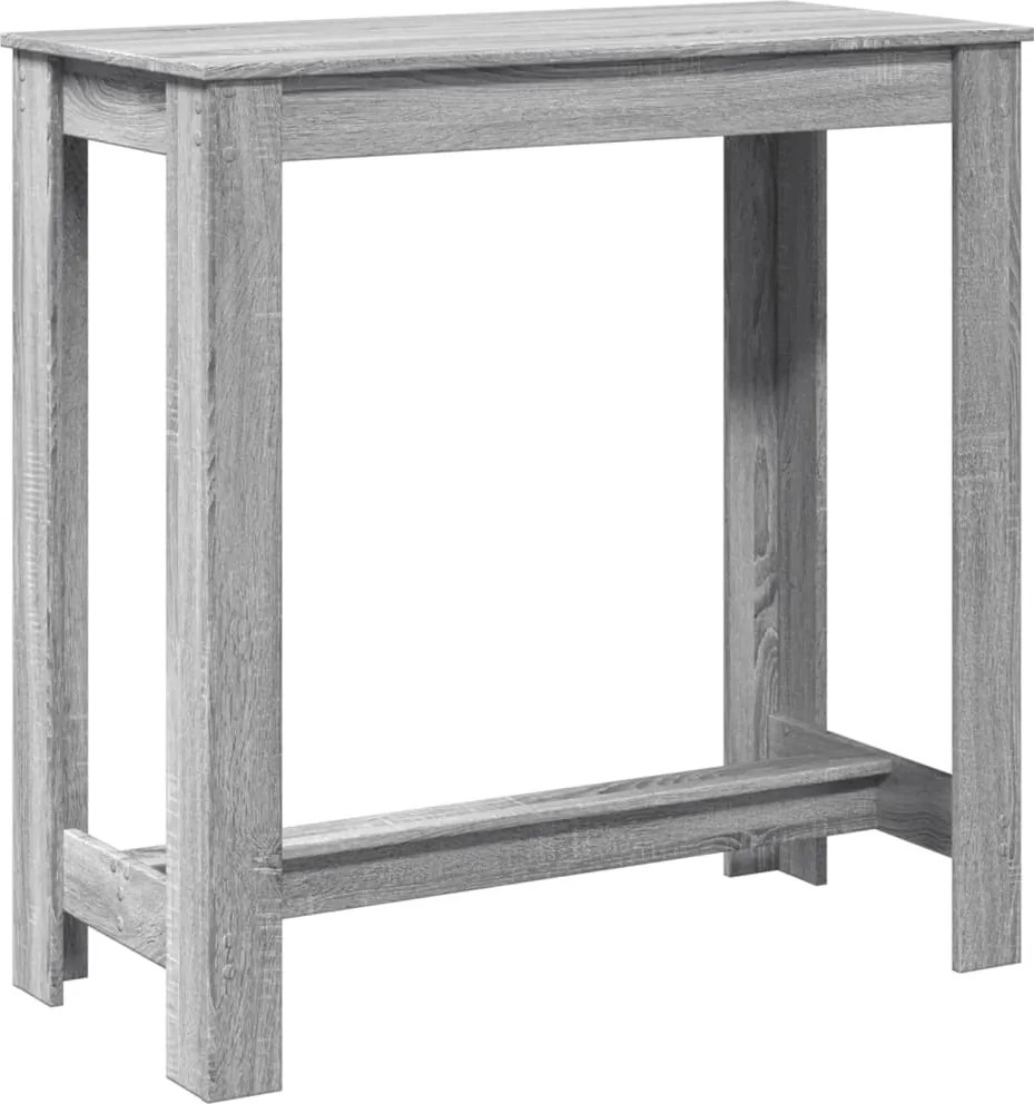 vidaXL szürke sonoma színű szerelt fa bárasztal 102 x 50 x 103,5 cm