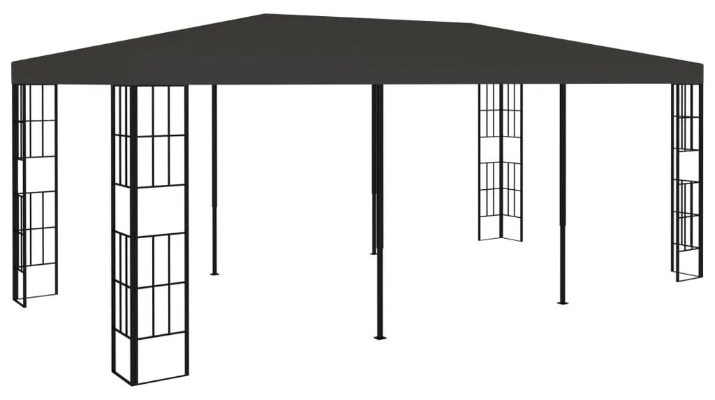 Antracitszürke pavilon 3 x 6 m