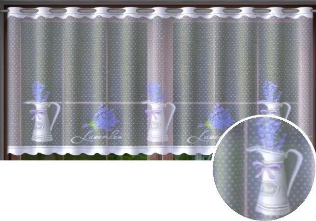 Mg Irigység Levendula jacquard színes 623/821 300x70cm