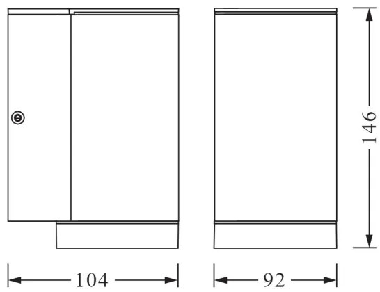 Ledvance - Kültéri fali lámpa BEAM 1xGU10/35W/230V IP44