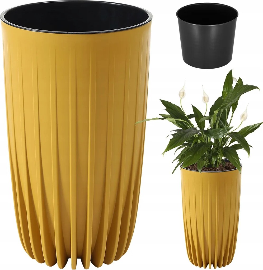 Virágtartó Láda Tál Betét Mira Magas 30x52 cm