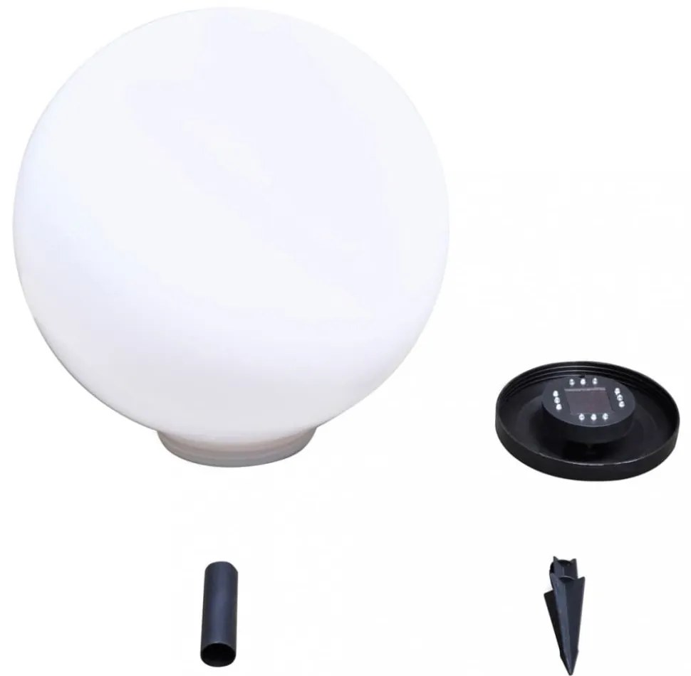 2 db kültéri gyalogjáró LED-lámpa cölöppel 50 cm