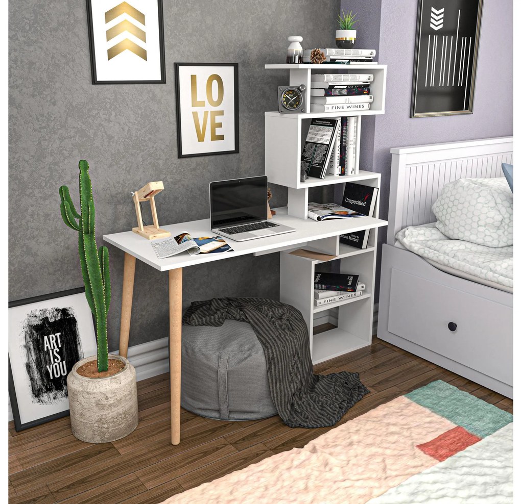 PC asztal Veratum (fehér) . 1102635