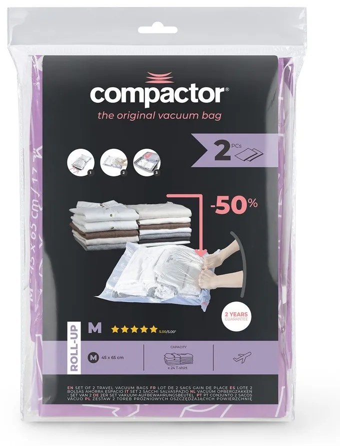 Vákuumzsák készlet 2 db-os Roll Up M – Compactor