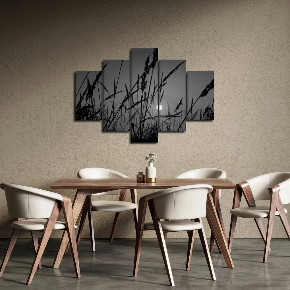 Kép - rét naplementével (150x105 cm)