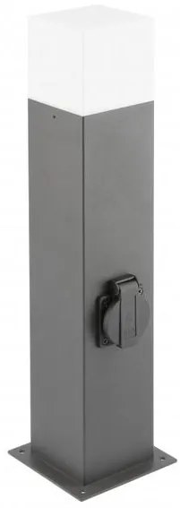 Lámpa Kerti lámpatest LARGO-P 80,E27, max.15W, IP44, AC220-240V, 50-60Hz,pólus 80 cm, grafit