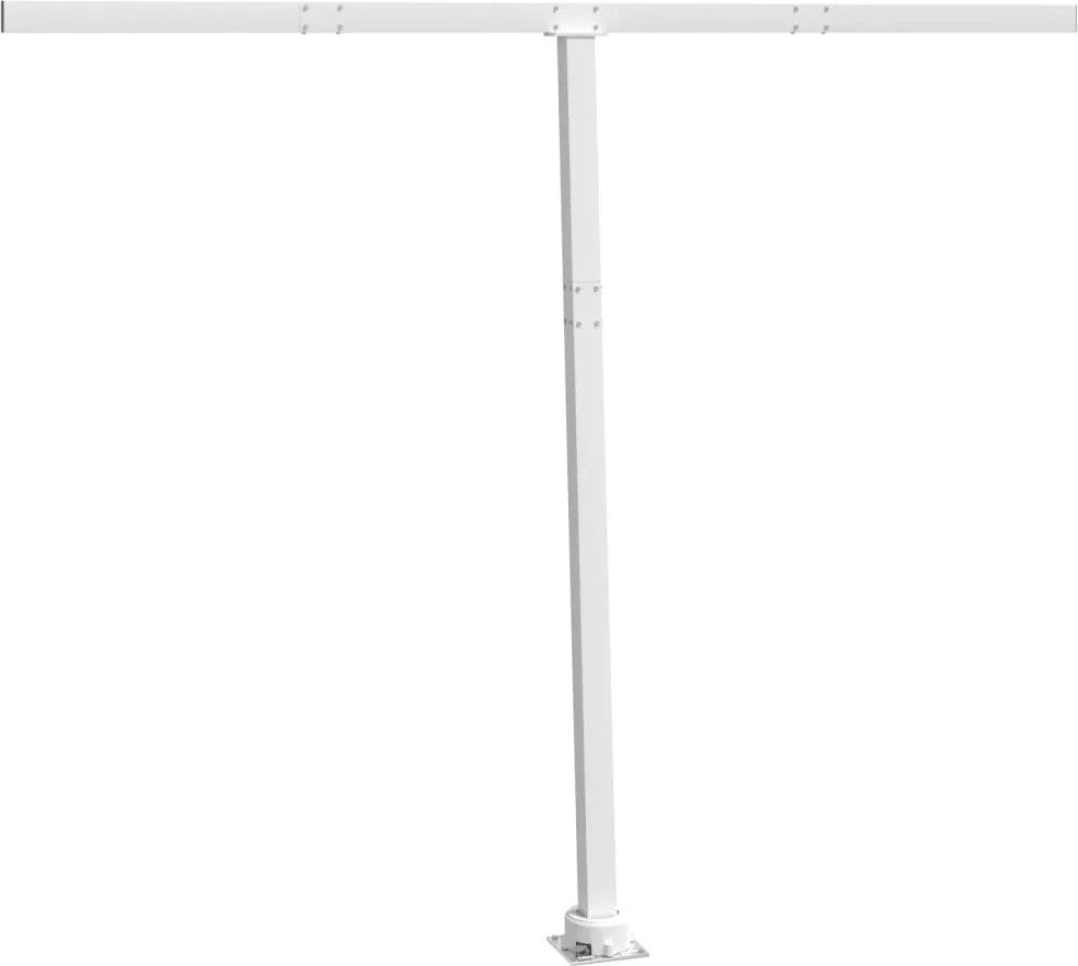 vidaXL fehér vas napellenzőrúdszett 300 x 245 cm