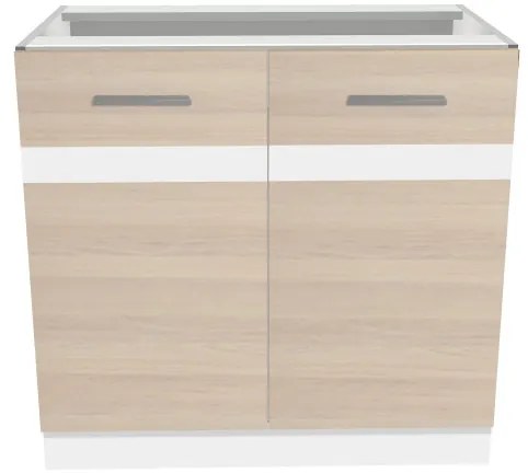 Salandra kétajtós alsó konyhaszekrény IC 80 Cappuccino N