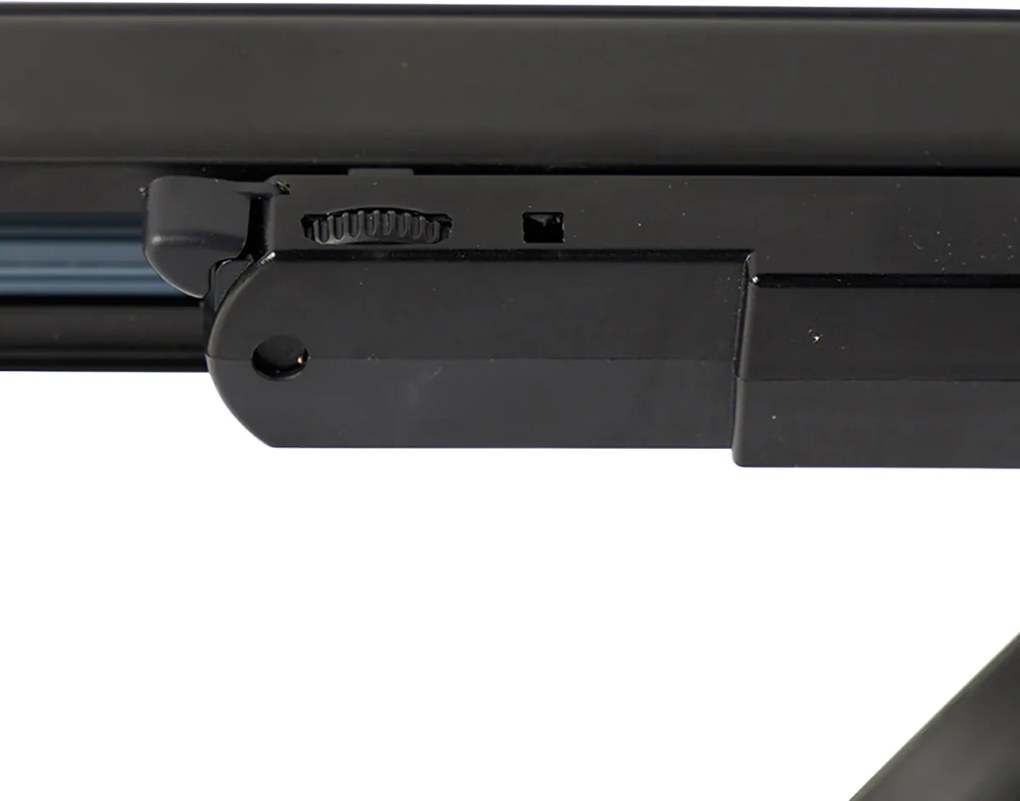 Sínrendszer fekete, beépített LED-del, fényerőszabályozható, 3 lámpás, 3 fázisú, balra - Ruler 38