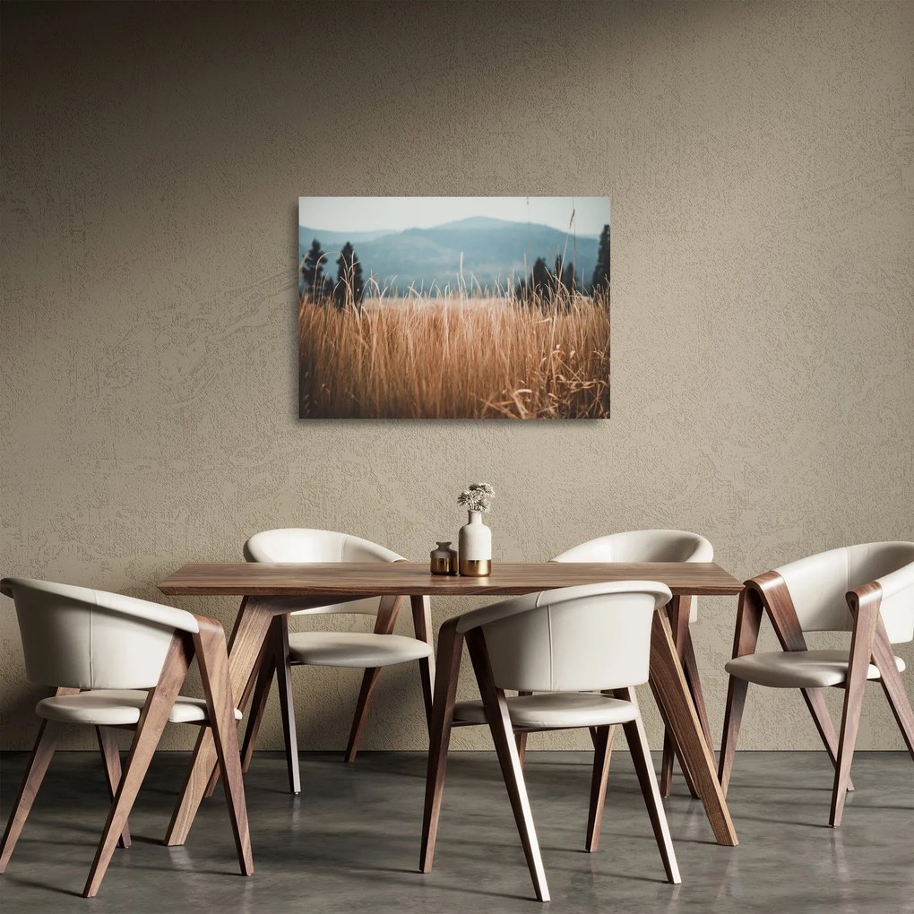 Kép - réti növényzet részlete (üvegen) (70x50 cm)