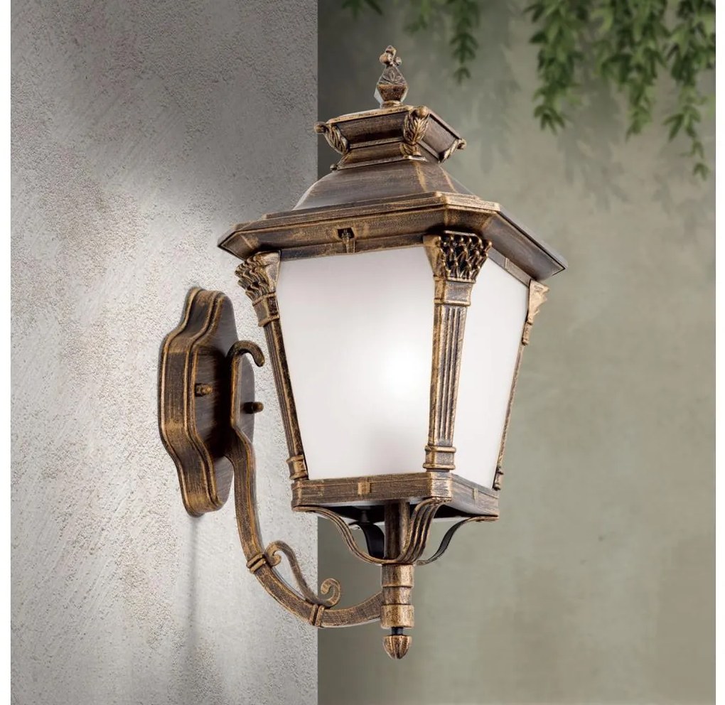 Orion - Kültéri fali lámpa AIKO 1xE27/60W/230V IP23 bronz/patina