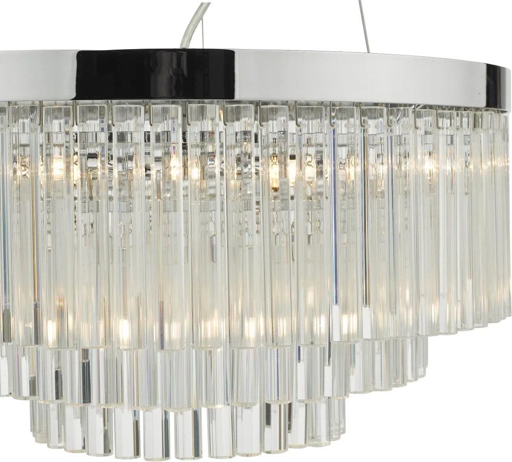 Dar Lighting glamour modern függeszték giovana króm átlátszó dargio0508