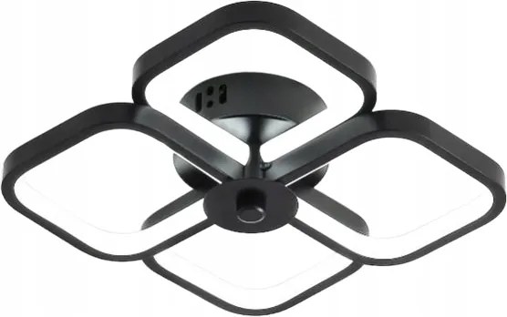 Mennyezeti Lámpa Led Lógó Plafon Csillár Fekete Divatos Loft Meleg