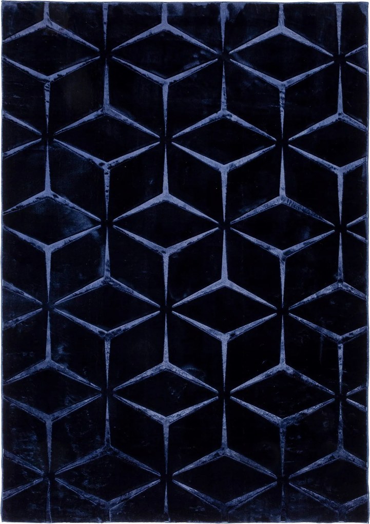 Szobaszőnyeg 3D Glamour Puha Hangulatos Elegáns 120x170CM Sötétkék