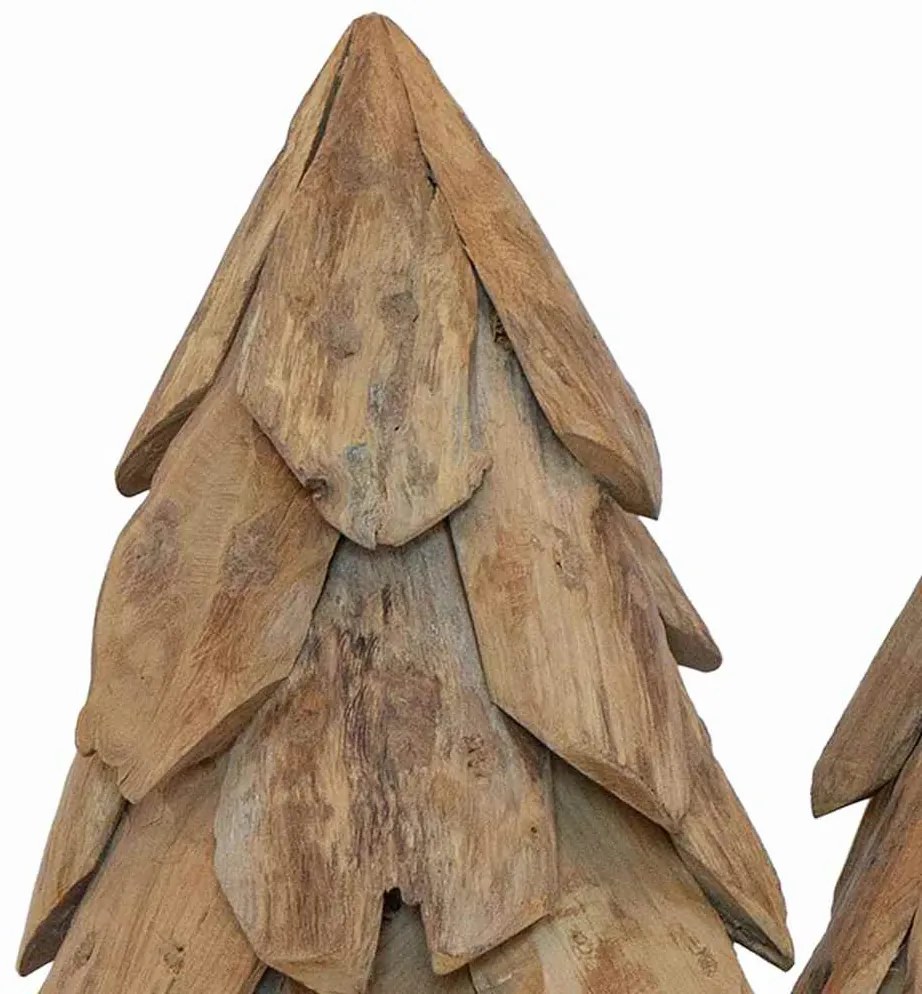 Karácsonyfa állvánnyal 3 pcs Barna Tömör tíkfa