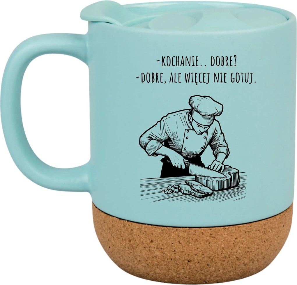 Kék Bögre Parafa Vicces Ajándék Jó De Többet Ne Főzz