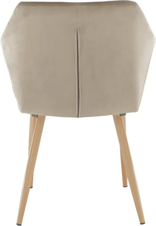 Szék, szövet Taupe szürke-barna/bükk, ODOVEL