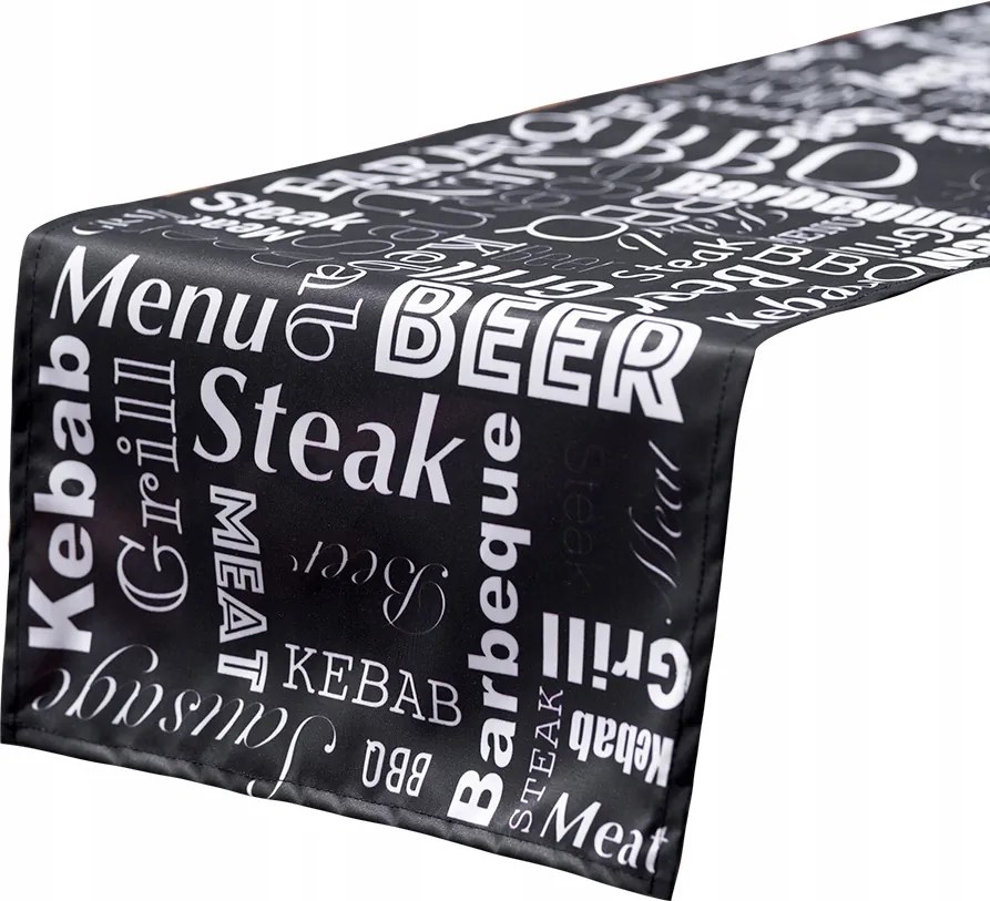 Asztali Futófelület fekete 40x180 Csipesz 4db Ajándék