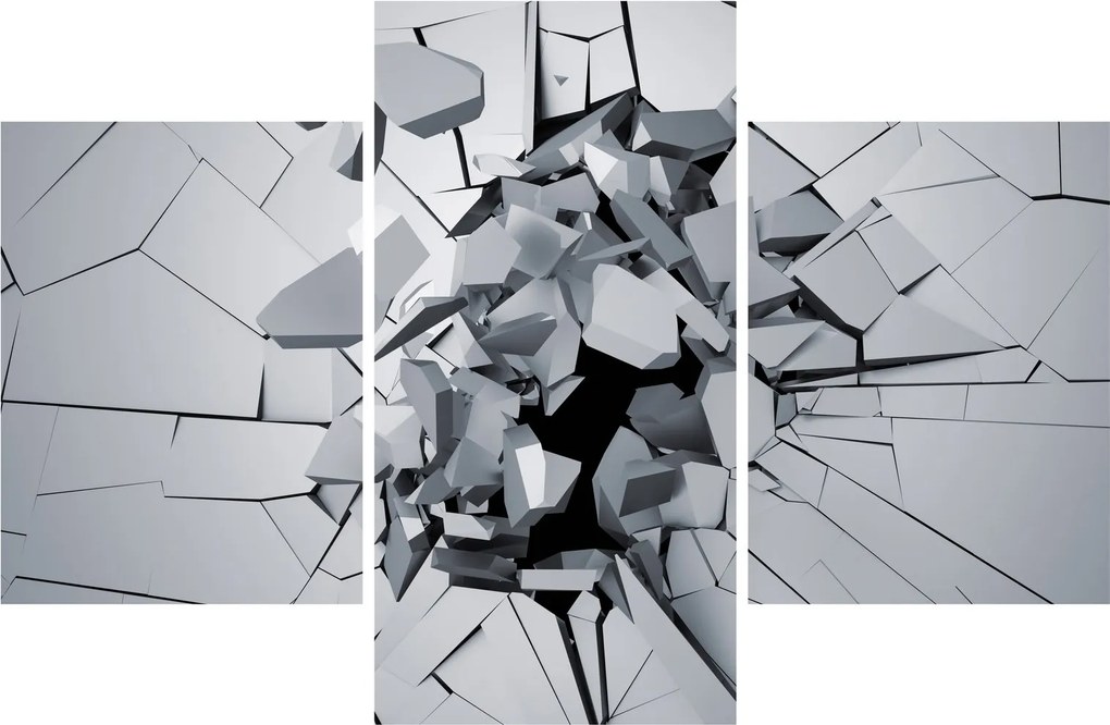 3D absztrakciós kép (90x60 cm)
