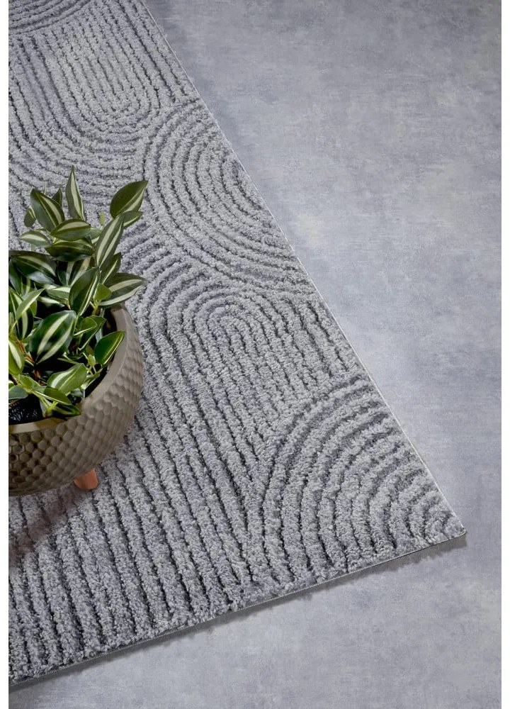 Szürke futószőnyeg 80x240 cm Chappe Light Grey – Elle Decoration