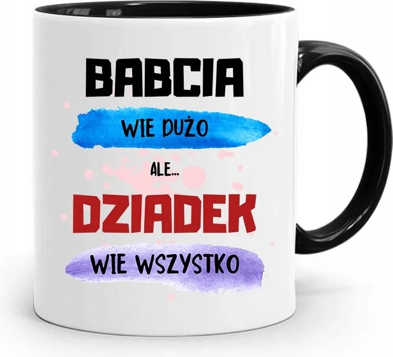 Fekete Bögre Nagypapa Napjára Nagypapa Mindent Tud fényképes nyomattal