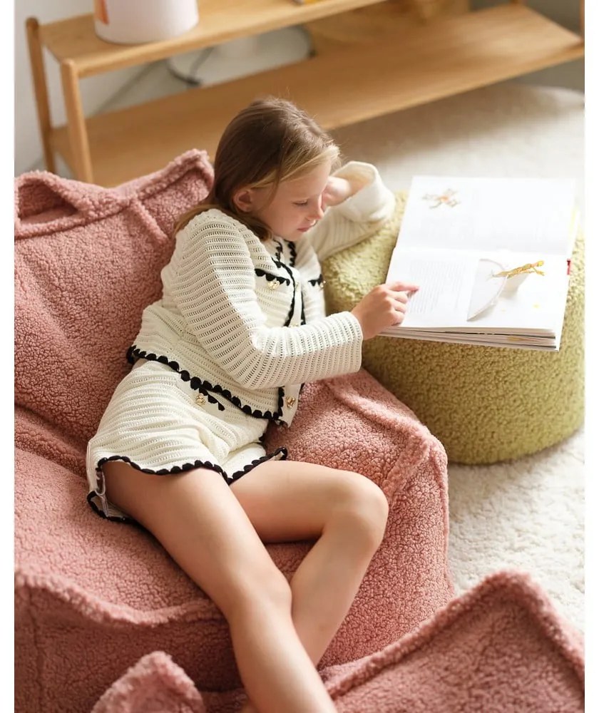 Zöld buklé gyerek puff – Wigiwama