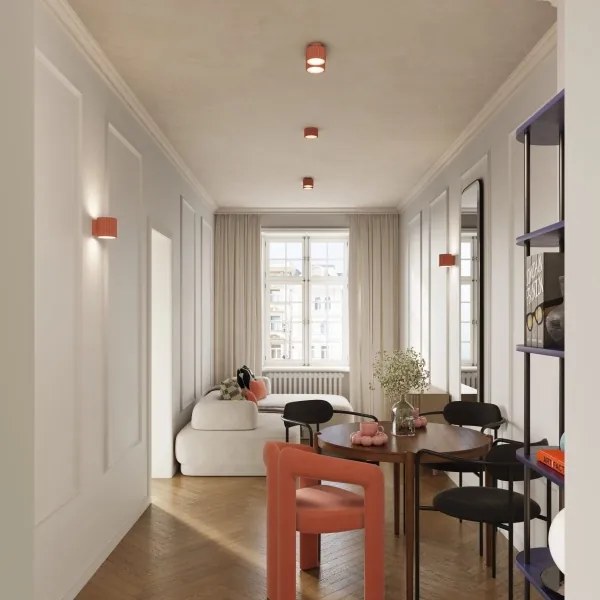 Sollux SL.1828 - AURA spotlámpa 2xGX53/10W/230V rózsaszín