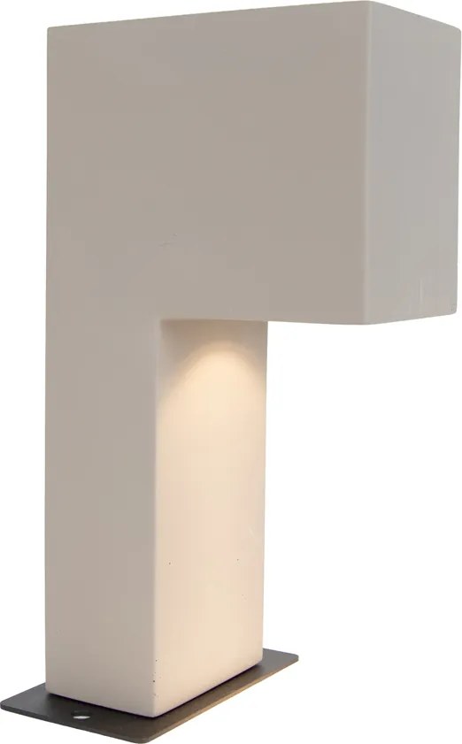 Modern Outdoor Bollard Grey 35cm IP44 - Pompei