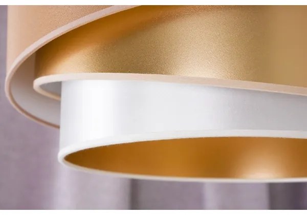 Duolla - Felületre szerelhető csillár KOBO 1xE27/15W/230V átm. 45 cm réz/arany/fehér