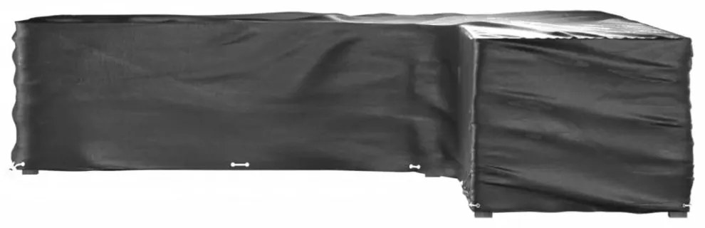 2 db L-alakú kerti bútorhuzat 20 fűzőlyukkal 300x300x70 cm