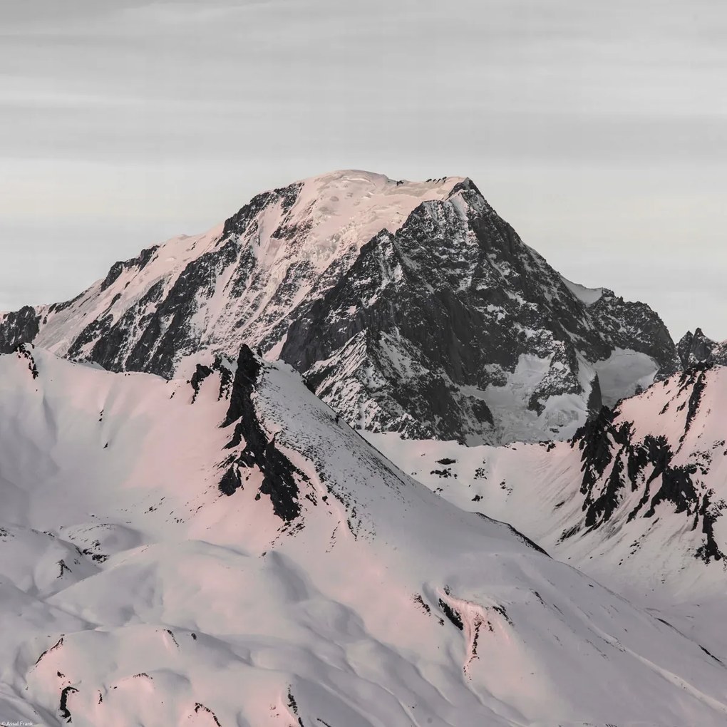 Poszter 40x40cm Alpok, Mont Blanc 3, Assaf Frank