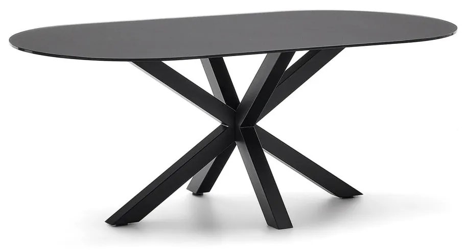 Étkezőasztal üveg asztallappal 100x200 cm Argo – Kave Home