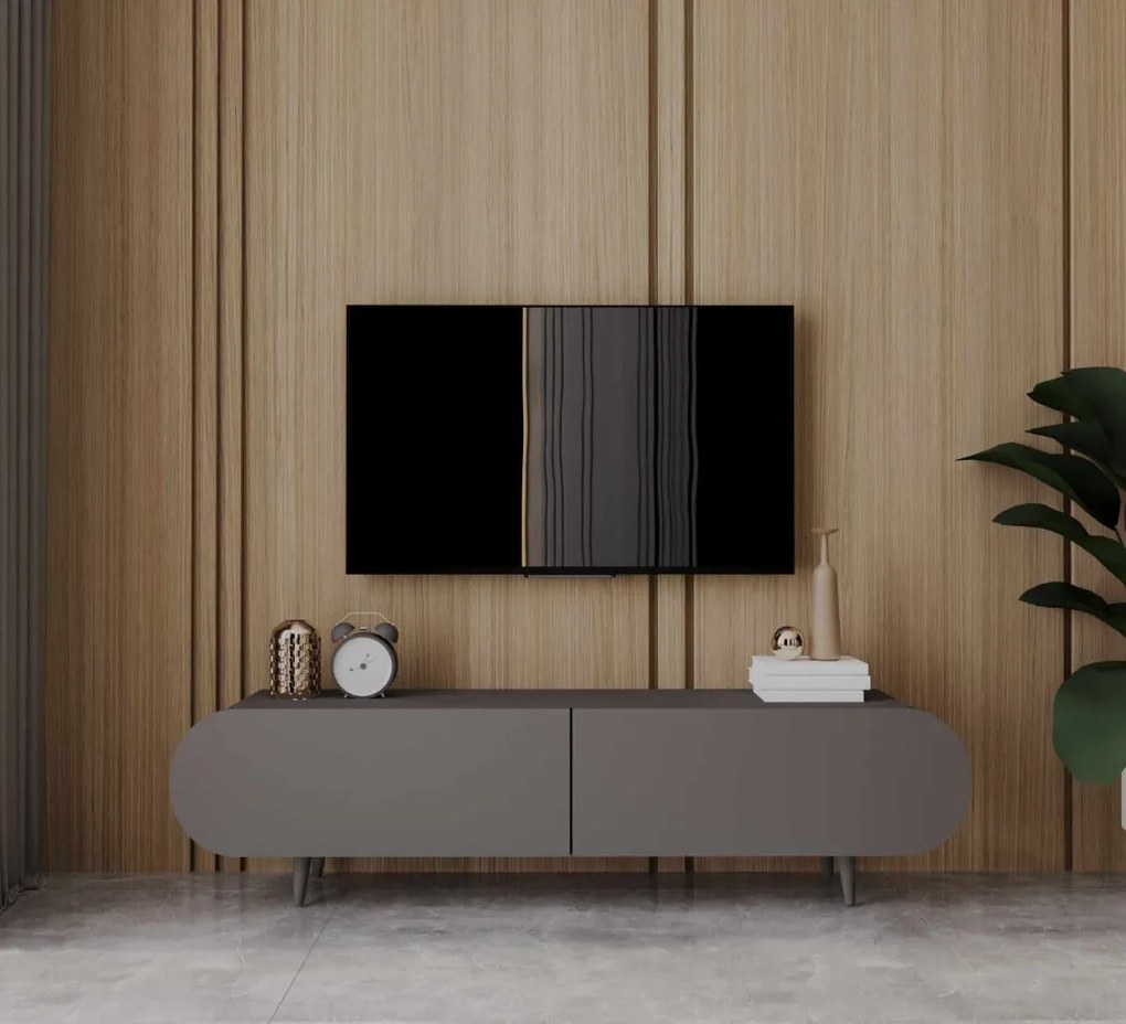 Regulus TV-állvány, szürke, 160 cm