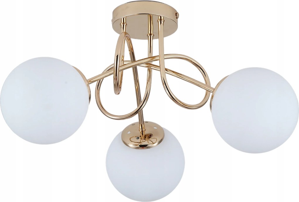 Függőlámpa Mennyezeti Csillár Gömbök Arany Modern Led tej