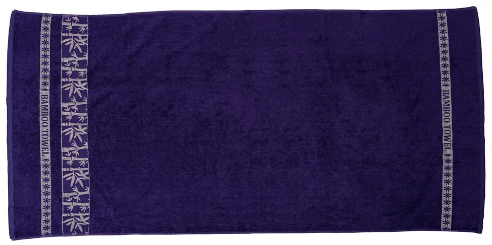 Bambusz törölköző BAMBOO 50x90 cm lila, 70% bambuszszál | 30% pamut