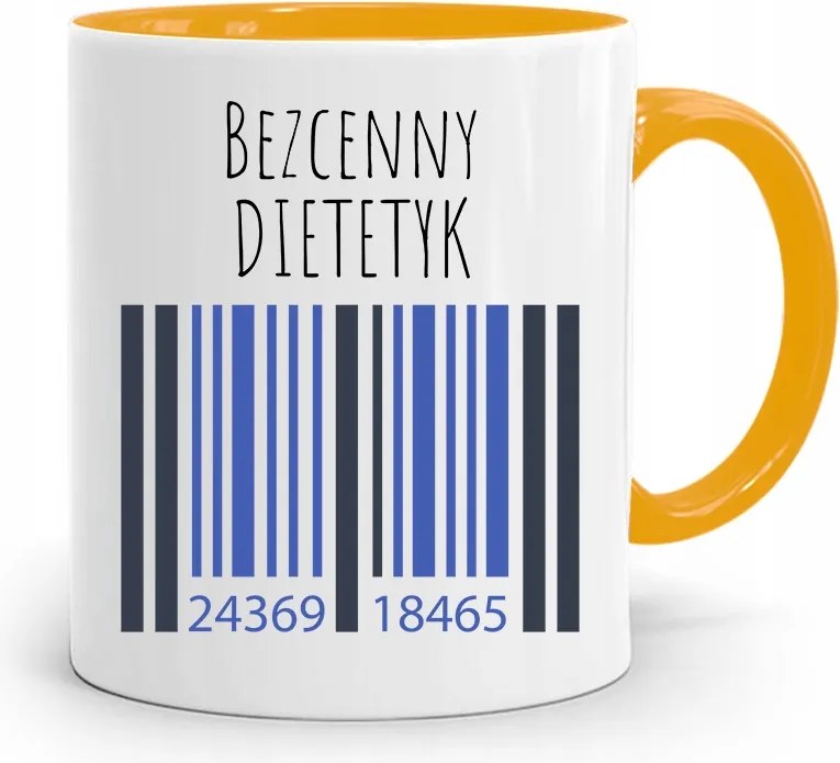 Dietetikusoknak Sárga Ajándék Bögre fényképes nyomtatással