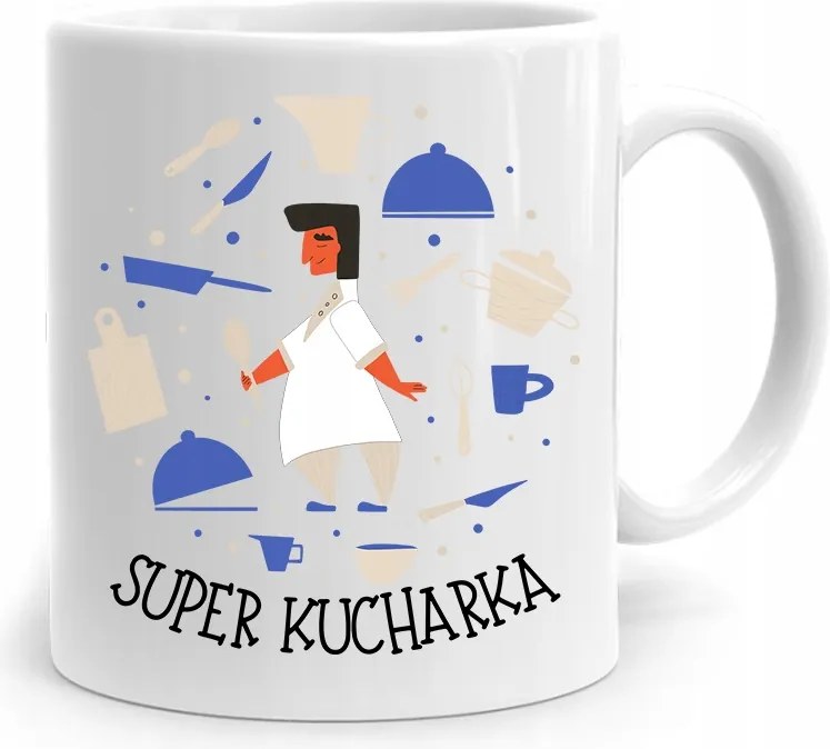 Ajándék Bögre Szuper Szakácsnőnek, fényképes nyomattal