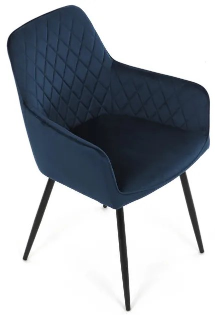 Kék Bársony Étkezőszék. DCH-215 BLUE4