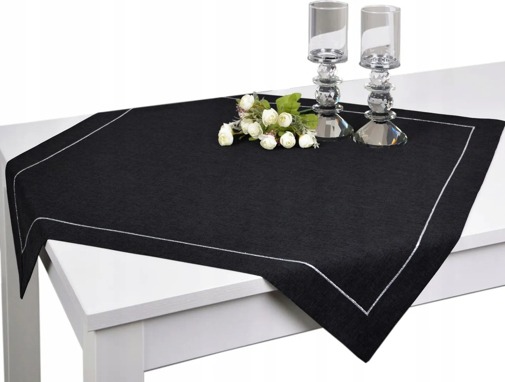 Panama Lux szalvéta 80x80 foltálló fekete ezüst